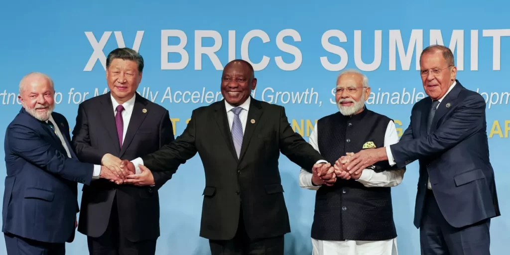 BRICS 2023 lần thứ 15 tại Nam Phi. Ảnh Gianluigi Guercia
