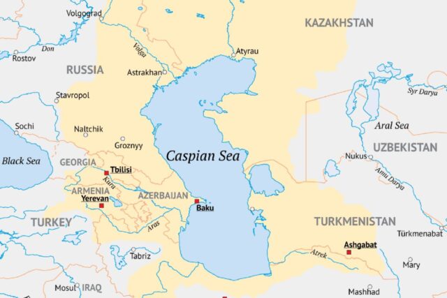 Biển Caspian. Ảnh Davis Center